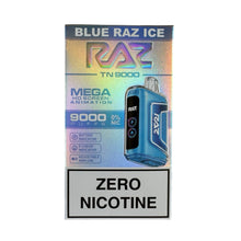 Afbeelding laden in Galerijviewer, Blue Raz Ice - RAZ TN9000 - Geen nicotine
