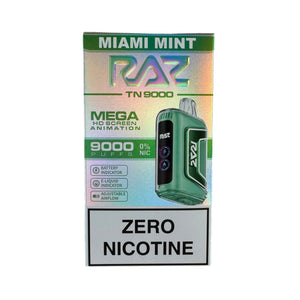 Miami Mint - RAZ TN9000 - Nulla nikotin