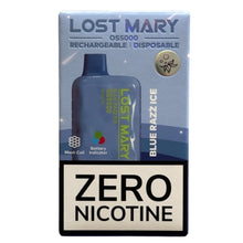 Afbeelding laden in Galerijviewer, Blue Razz Ice - Lost Mary OS5000 - Geen nicotine
