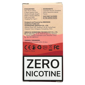 Zero Nicotine - BC5000 - Aardbei Mango - EBCreate