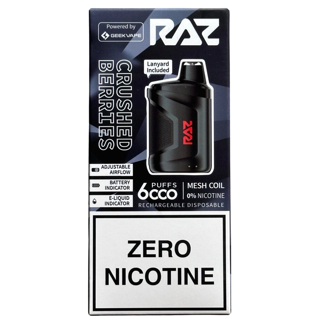 Crushed Berries - RAZ CA6000 - Zero Nicotine