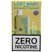 Indlæs billede i gallerifremviser, Pineapple Duo Ice - Lost Mary OS5000 - Zero Nicotine
