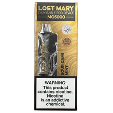 Bild in den Galerie-Viewer laden, Lost Mary MO5000 – Sour Gami Mint – Black Gold Edition
