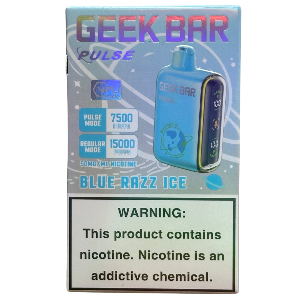 Blauwe Razz Ice - Geek Bar Pulse 15000