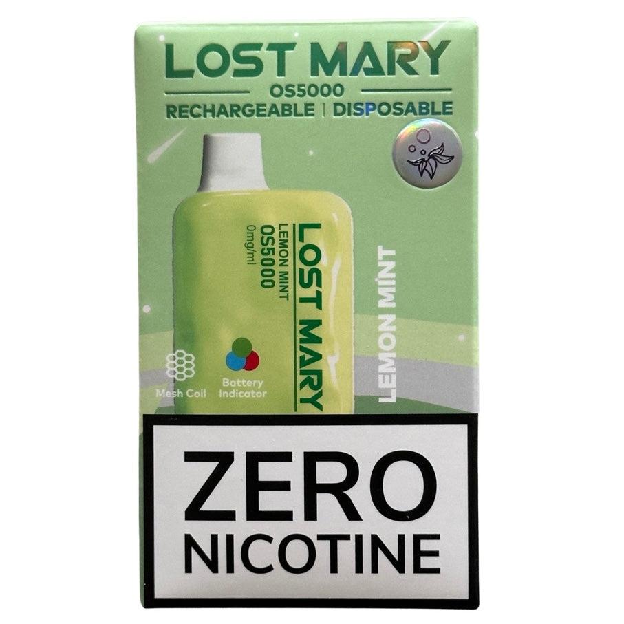 Lemon Mint - Lost Mary OS5000 - Zero Nicotine