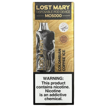 Load image into Gallery viewer, Lost Mary MO5000 - Colombian Coffee Ice - Black Gold Edition
